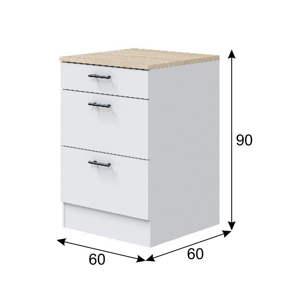 Módulo bajo de cocina Kira 60 cm