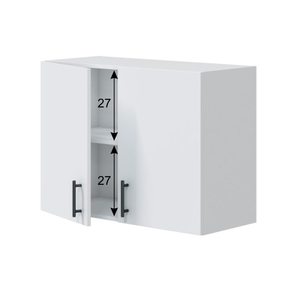 Módulo alto de cocina Kira 80 cm Blanco Brillo