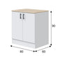 Mueble Bajo para Fregadero Kira 80 cm
