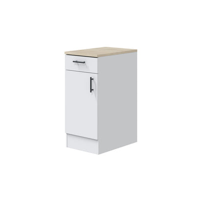 Módulo Bajo de Cocina Kira 40 cm Blanco Brillo