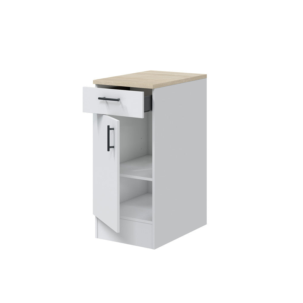 Módulo Bajo de Cocina Kira 40 cm Blanco Brillo