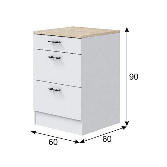 Módulo bajo de cocina Kira 60 cm