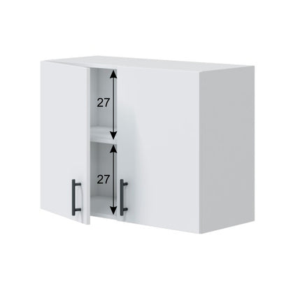 Módulo alto de cocina Kira 80 cm Blanco Brillo
