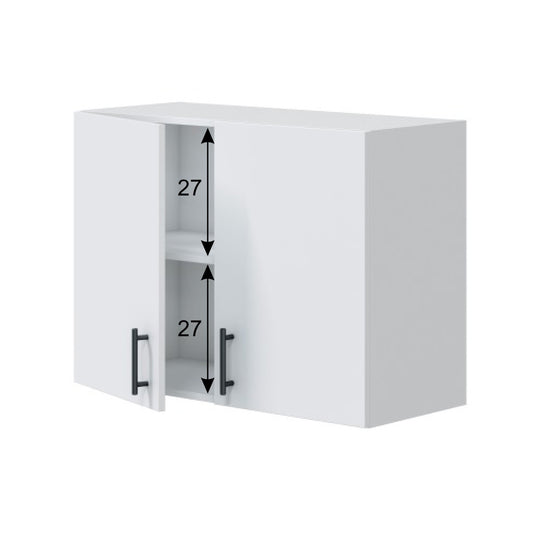 Módulo alto de cocina Kira 80 cm Blanco Brillo